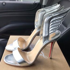 Christian Louboutin silver sandal